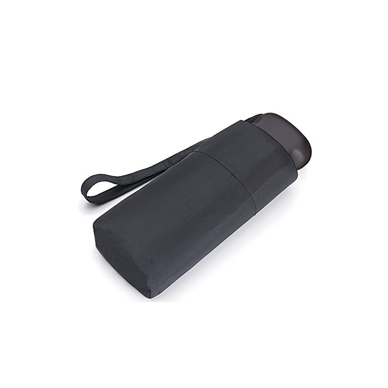 DUA Mini Flat Folding Umbrella Black