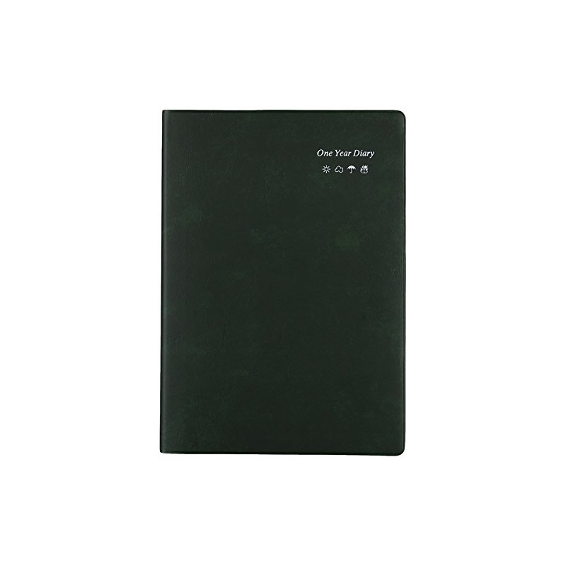Life Journal, One Year Diary, Horizontal Ruled, A5, Green D1561B