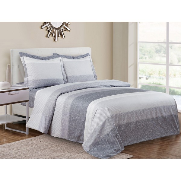 Violet Linen French Bradid Stripe Pattern, Luxury Ultra Soft and