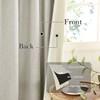 RYB HOME 100% Blackout Linen Curtains for Bedroom - Thermal