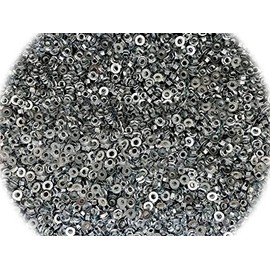 (Qty 200pcs) M8-1.25 / 8mm x 1.25 J I S Steel Flange Spin Wiz Nut Zinc 10.9 (Qty 12mm Hexpcs) Multi-Purpose Comprehensive Hardware Fastener Assortment Kit Cit01777Riv