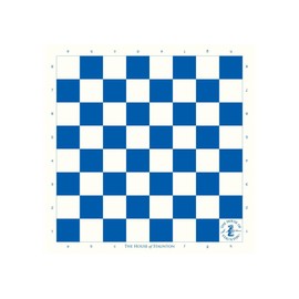 The House of Staunton Vinyl Chess Board - 2.25" Squares - Royal Blue