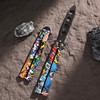 Butterfly Knife Trainer, 3Cr13 Steel Practice Trainer with Rounded Unsharpened