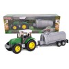 Toyland® 22.5cm Farm Tractor & Tanker/Trailer Set - Free Wheel