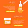 4pcs Skincare Set,Gesichtspflege Set Damen,Mit Cleanser Gesicht,Toner Gesicht,Vitamin C Serum,Gesichtscreme