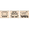Stamps by Impression 3 piece Train Set Rubber Stamps