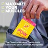 EBOOST POW Natural Pre Workout Powder - 15 Packets, Tropical