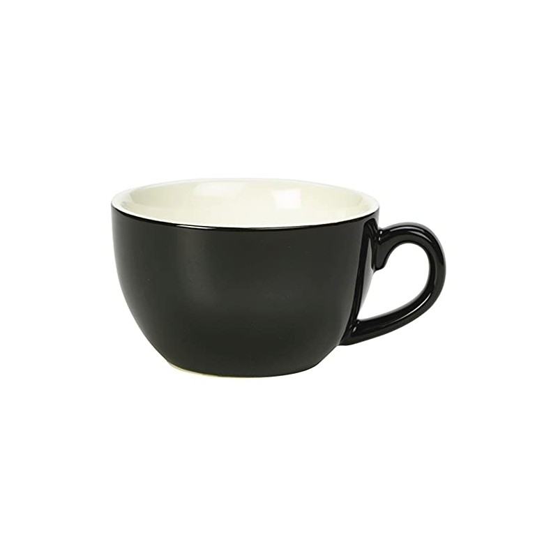 Genware Royal Bowl Shaped Cup Black 6oz / 170ml