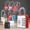 Key & Password Security Locks for Gates, Lockers, and Hardware Dial Cable Lock Red 3ea