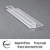 eatelle Frameless Shower Door Side Seal Strip for 3/8 Inch