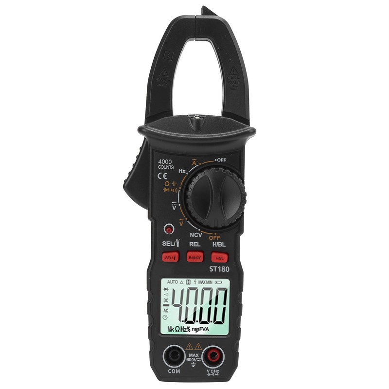 ST180 Digital Clamp Multimeter AC/DC Voltage Meter Automatic Clamp Tester