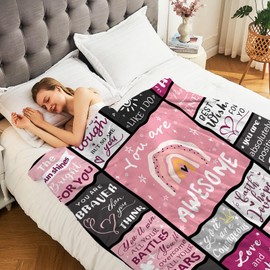 Fiwbnasz Encouragement Gifts for Women, Compassion Blanket Big Warm Hugs, Get Well Soon Gift Blanket for Women Love & Hope with Fluffy Comfort(50x60)