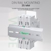 DIN Rail Voltmeter 3 Digits DC 11V to 310V Voltage