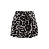 GORGLITTER Women's Leopard Twist Front Wrap Skorts High Waisted Straight