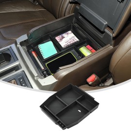 Linskip Center Console Organizer Tray Compatible with 2015-2020 F150 & 2017-2021 F250 F350 F450 Bucket Seats & 2018-2024 Ford Expedition, Interior Accessories