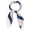 Allegra K 70cm Stripe Print Square Scarves Kerchief Neck Head