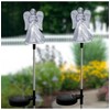 Unido Box Angel with Frosted Skirt Solar Garden Stake Light