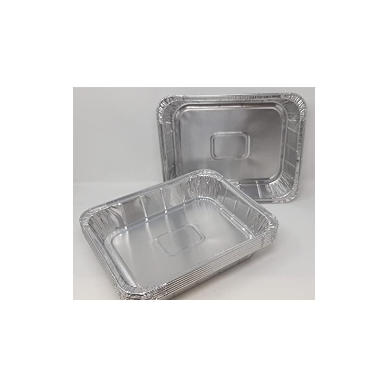 4 x Aluminium Foil Deep Rectangular Roasting Oven Baking Dish