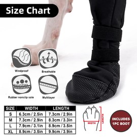 Dog Paws Recovery Shoe, Dog Shoes for Recovery, Dog Shoes, Paw Protection, Pet Wounds Prevent Licking, Breathable, Soft, Bite, Wet and Infection, Washable and Waterproof for Post-Operative (M)