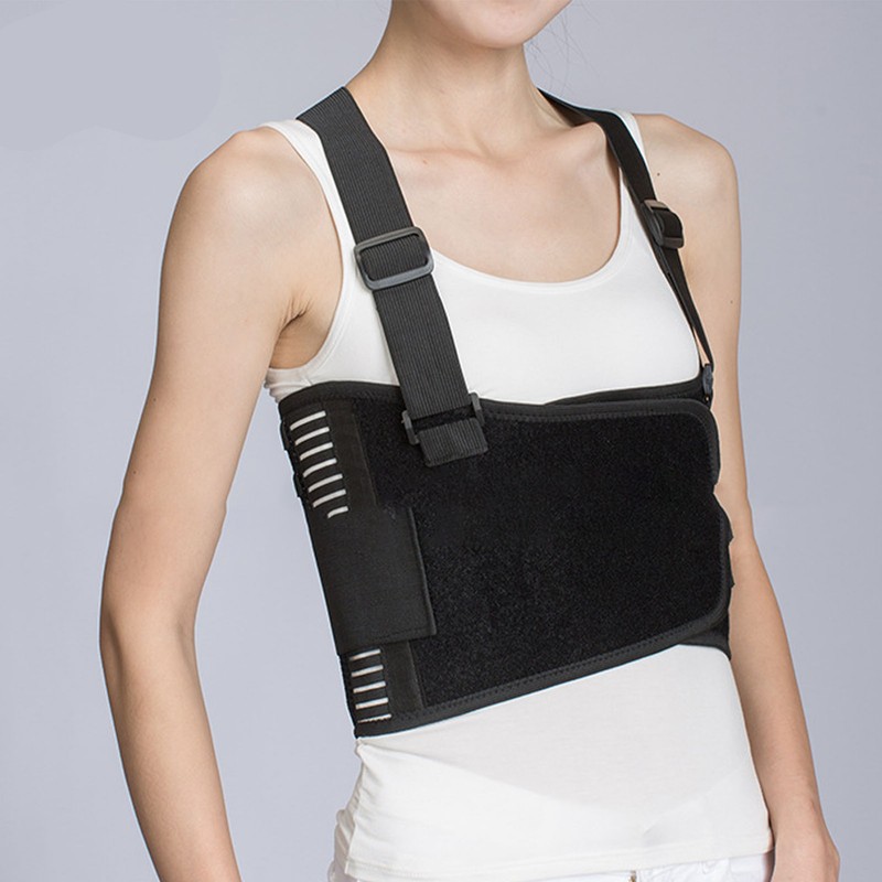 Thorax Support Chest Brace Breathable Elastic Adjustable Protective Chest Binder