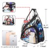 AIMALL Clear PVC Crossbody Backpack, Waterproof Adjustable Shoulder Strap Bag,