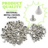 CEEYSEE Pack of 120 Punk Rivets 3 Sizes 7 x