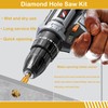 MORESUPERHARD Diamond Core Drill Bits Set 12Pcs,Vacuum Brazed Diamond Hole
