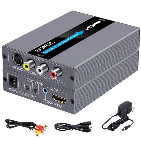 RCA Svideo to HDMI Converter, RCA Composite CVBS AV or