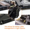 CERRXIAN 90 Degree Duale SATA 7PIN Male to Dual Female