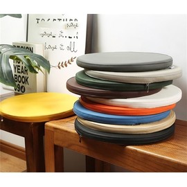 LIWENS Round Seat Cushion 30/35/40cm Chair Pads for Kitchen Dining Chairs, Indoor Outdoor Seat Pad Soft Comfort Chair Cushion，for Car, Office,Home(Color:A8,Size:35cm/13.7in(2pcs))