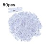50pcs Clear Small Clips, Transparent Plastic Clear Clips Binder Photo