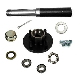labwork 1Set 4 on 4Inch Trailer Hub Kit and 1Inch Square BT8 Spindle, with Trailer Bearing Kit