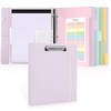 SKYDUE 3 Ring Binder with Clipboard 1 Inch, 13.2" ×