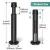 6 Pack Door Stoppers, 112mm Long Door Stop, Spring Loaded,