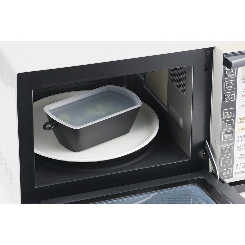 Akebono Sangyo MZ-3537 Chilitori Colander Bowl with Lid, Black, Made