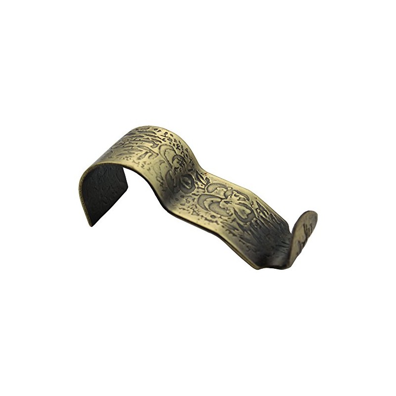 Floral Design Antique Brass Picture Hook