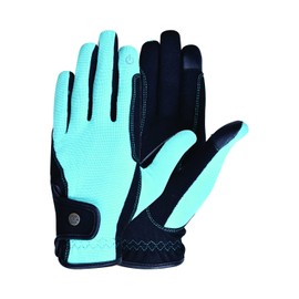 AK Fine Tech Micro Suede Riding & Multifunctional Horse Riding Gloves AKRS-8484 (L, Azure)