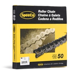 SpeeCo #50 Roller Chain x 10 Feet with Connecting Link, S06501