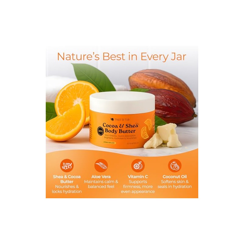 Tree To Tub min C, Organic Cocoa, Citrus Scent#