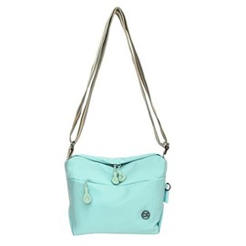 KARRESLY Nylon Crossbody Shoulder Bag Compact Casual Waterproof Sling Purse Crescent Bag with Adjustable Strap, Blue