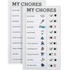 2Pcs Chore Chart Board for Family Kids Portable Memo Plastic
