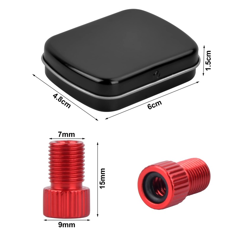 Vesaneae Pack of 10 Drahtesel Bicycle Valve Adapter, Bicycle Presta