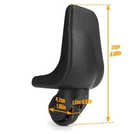 Volein 1 Pair Luggage Wheels Rear Luggage Wheel Suitcase Replacement Wheels with 5 Screw Holes (V146 Rear Wheel)