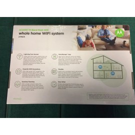 Motorola MH7022 2-Pack AC2200 Tri-Band Mesh Whole Home WiFi System
