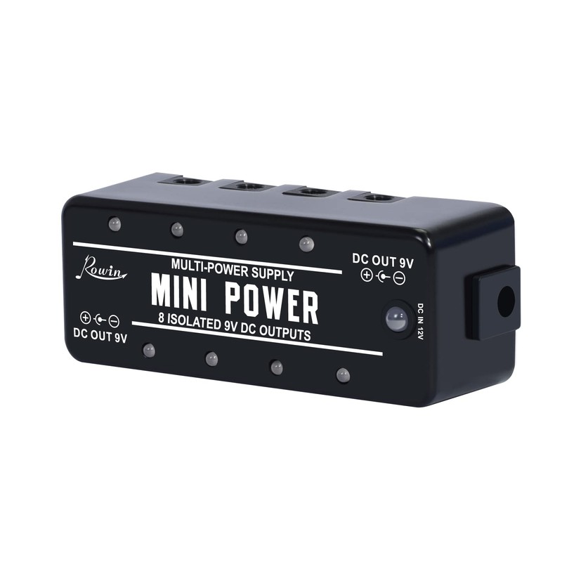 Rowin Guitar Effect Power Supply 8 Independent 9V DC Output