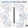 VIHOSE 48 Inch Ceiling Fan Downrod with Extension Cord 4