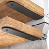 WELDUN WELDUN 4 Pack Metal Shelf Brackets 10 cm, Heavy