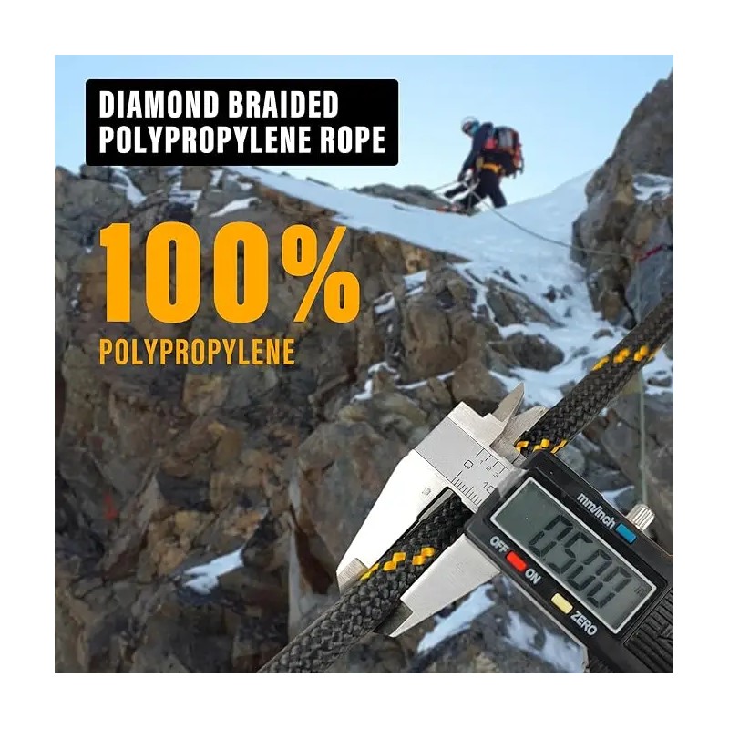 Diamond Braided Polypropylene Rope Nylon Rope Mix Thick Heavy Duty