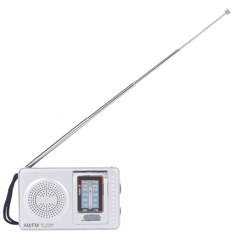 AM FM Radio Battery Power Supply Waterproof Plastic Material Portable