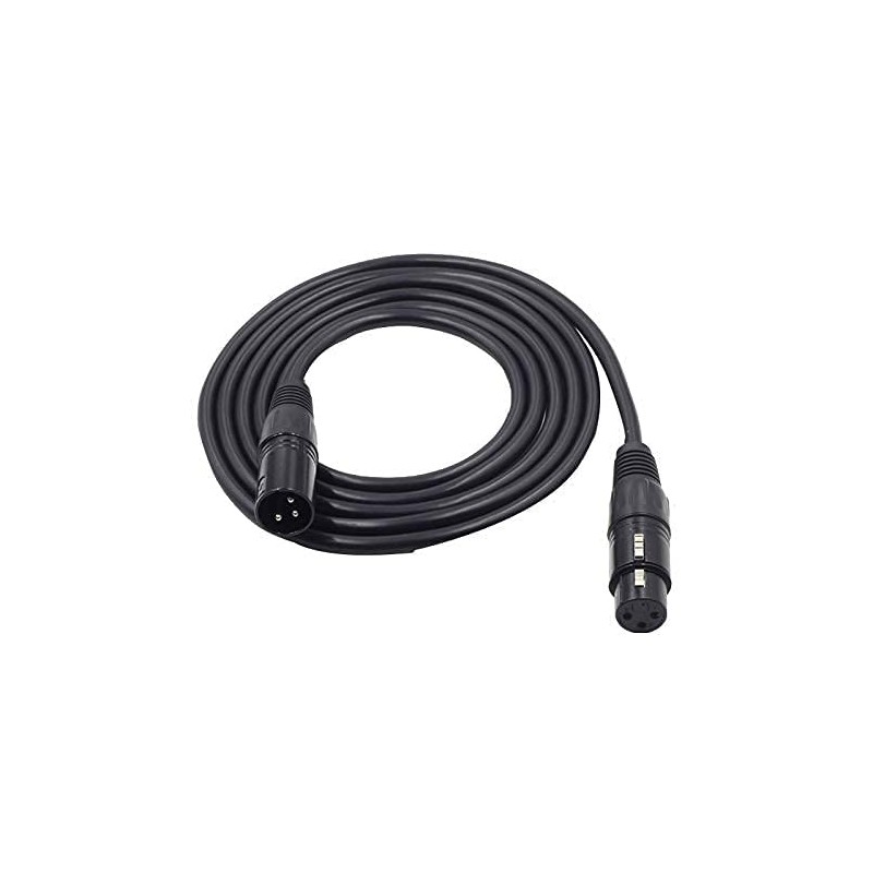 VSnetwork DMX Cannon XLR Cable 15 Meters Male/Female Balanced Professional